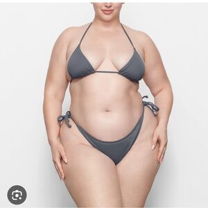 Skims triangle swim top and tie bottoms
